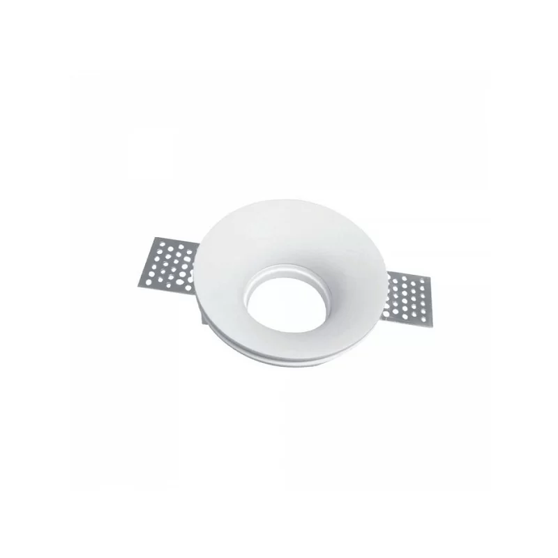V-TAC VT-859RQ PORTAFARETTO ROTONDO DA INCASSO IN GESSO PER LAMPADINE GU10 E GU5.3 - SKU 3697 