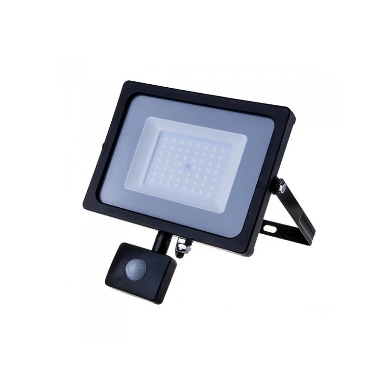 V-TAC PRO VT-50-S FARETTO LED 50W ULTRA SOTTILE SLIM CHIP SAMSUNG CON SENSORE COLORE NERO - SKU 469 / 470 / 471 