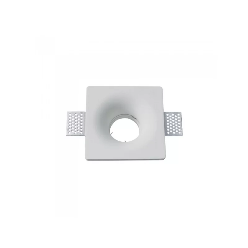 V-TAC VT 776SQ PORTAFARETTO QUADRATO DA INCASSO IN GESSO PER LAMPADINE GU10 E GU5.3 - SKU 3641 