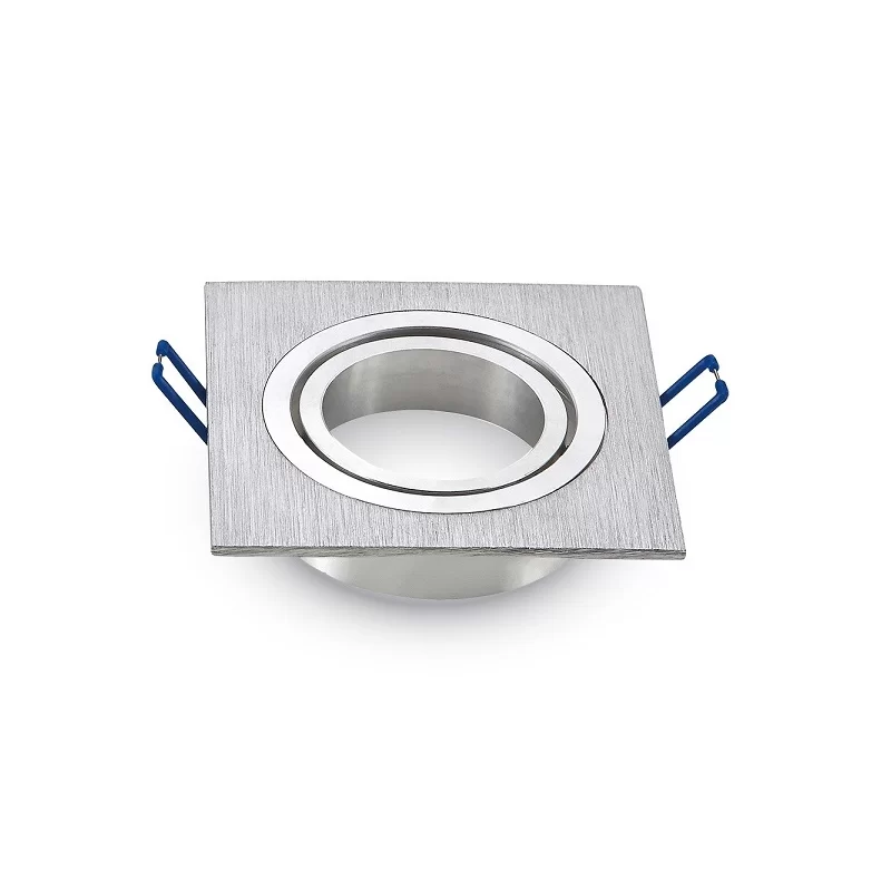 V-TAC VT-782SQ PORTAFARETTO ORIENTABILE QUADRATO O DA INCASSO PER LAMPADINE GU10 E GU5.3 - SKU 3606 