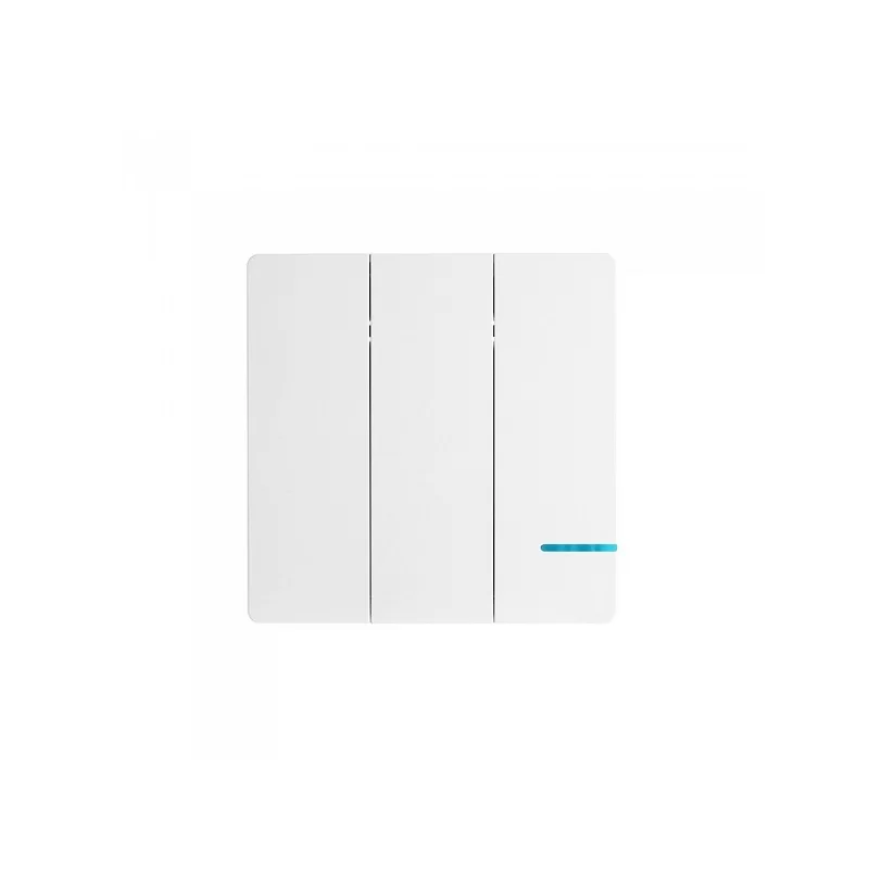 V-TAC VT-5133 INTERRUTTORE WIRELESS 3 GANG SENZA FILI CON LUCE LED IP54 - SKU 8462 