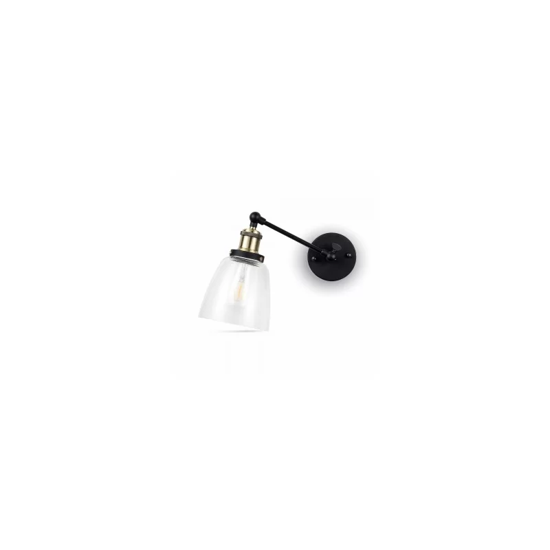 V-TAC VT-7142 LAMPADA DA MURO IN VETRO TRASPARENTE CON PORTALAMPADA PER LAMPADINE E27 - SKU 3861 