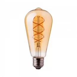 V-TAC VT-2065 LAMPADINA LED E27 5W BULB ST64 FILAMENTO AMBRATA - SKU 7218 