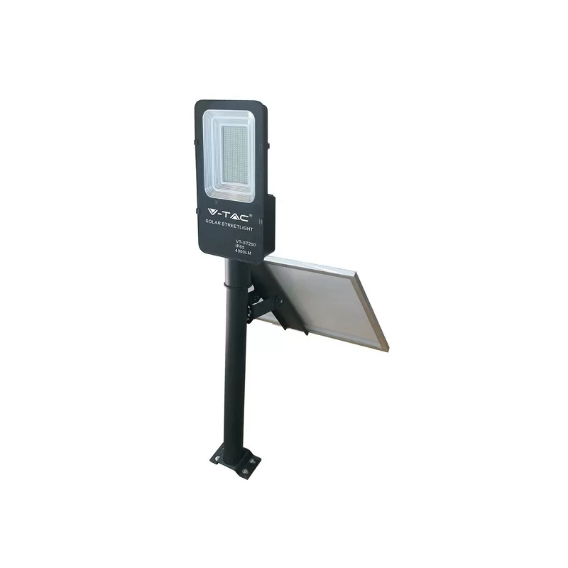 V-TAC VT-ST-200 LAMPADA STRADALE LED CON PANNELLO SOLARE 50W LAMPIONE SMD - SKU 5502 