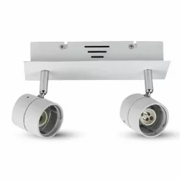 V-TAC VT-788 PORTAFARETTO DA INCASSO TRACK LIGHT ORIENTABILE PER 2 LAMPADINE GU10 - SKU 3618 