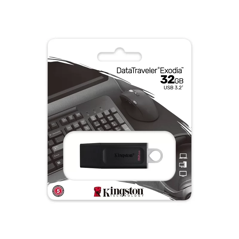 KINGSTON DATATRAVELER EXODIA DTX/32GB FLASH DRIVE USB 3.2 GEN 1 