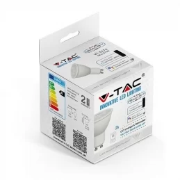 V-TAC SMART VT-5174 LAMPADINA LED WI-FI GU10 4,5W FARETTO SPOTLIGHT 110° CHANGING COLOR 3IN1 DIMMERABILE - SKU 2750 