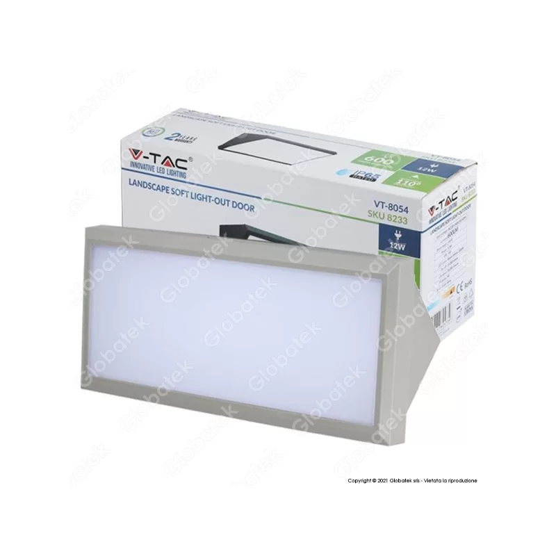 V-TAC VT-8054 LAMPADA LED DA MURO 12W WALL LIGHT - SKU 8233 / 8234 / 8235 