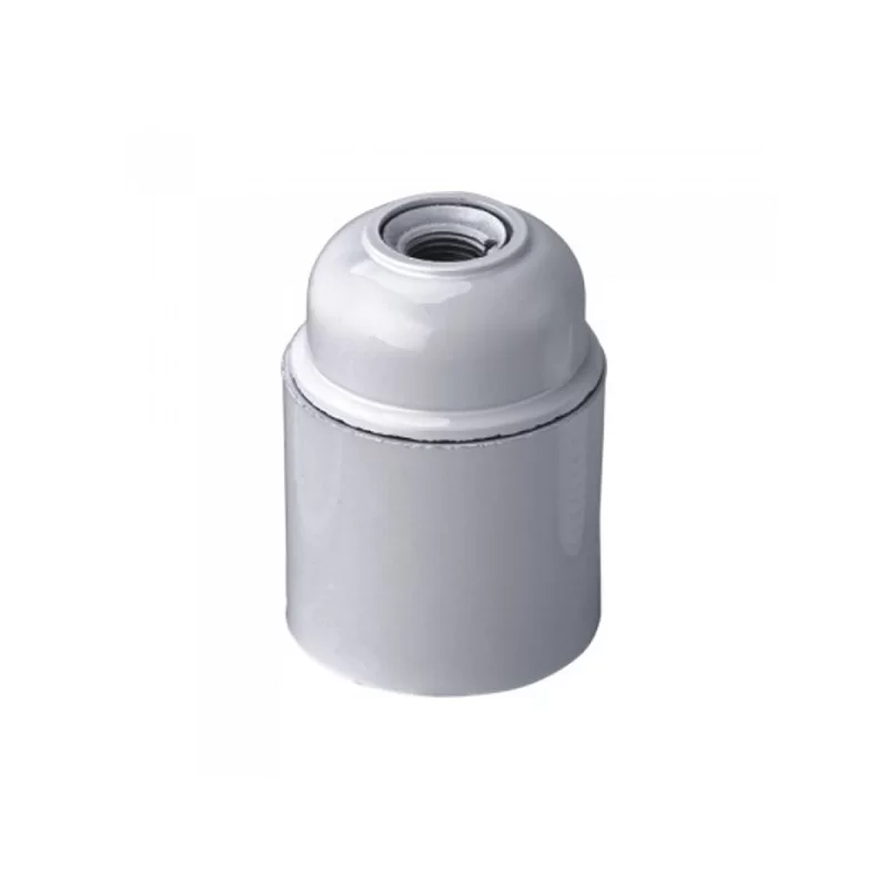 V-TAC PORTALAMPADA IN BAKELITE COLORE BIANCO PER LAMPADINE E27 - SKU 8752 
