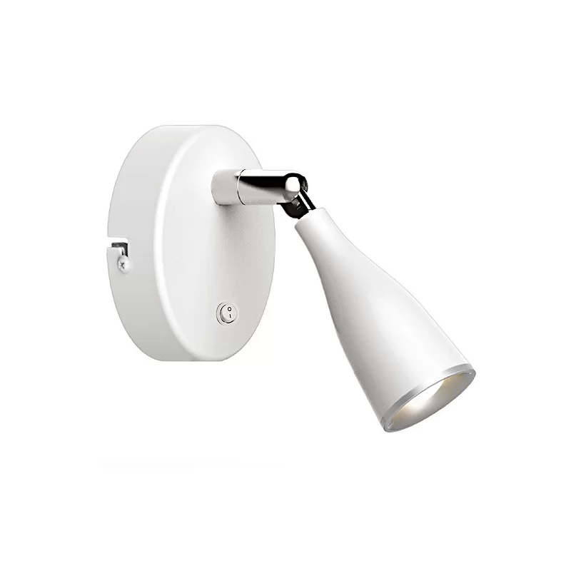 V-TAC VT-805 LAMPADA DA MURO WALL LIGHT LED 4,5W COLORE BIANCO CON INTERRUTTORE - SKU 8675 / 8677 