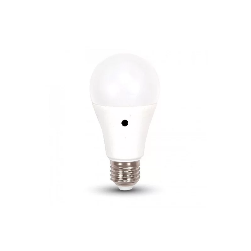 LIFE LAMPADINA LED E27 9W BULB A60 CON SENSORE CREPUSCOLARE - MOD. 39.920363SC / 39.920363SN / 39.920363SF 