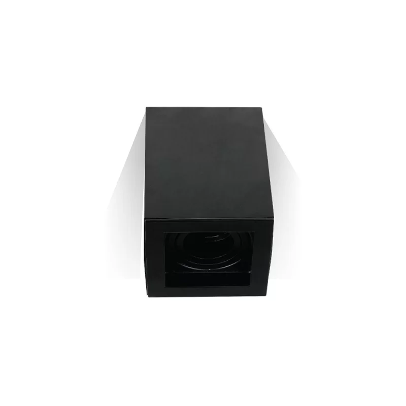 V-TAC VT-797 PORTAFARETTO ORIENTABILE QUADRATO NERO DA SOFFITTO PER LAMPADINE GU10 E GU5.3 - SKU 3631 