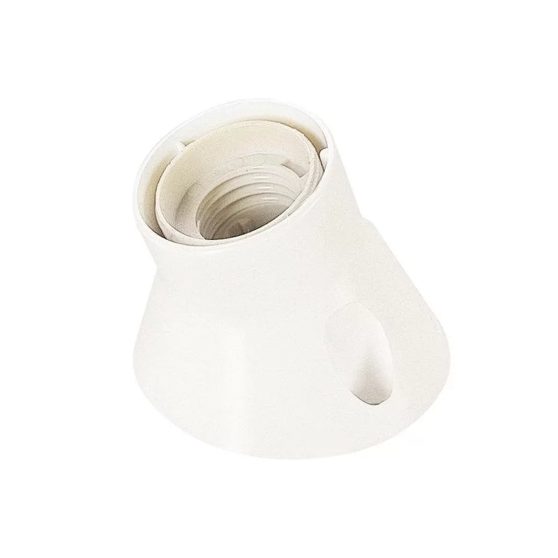 FAI PORTALAMPADA E27 IN PLASTICA - COLORE BIANCO - MOD. 0079 
