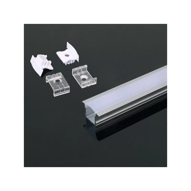 V-TAC VT-8107 PROFILO IN ALLUMINIO PER STRISCE LED - LUNGHEZZA 2 METRI - SKU 3351 