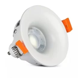 V-TAC VT-876 PORTAFARETTO ROTONDO DA INCASSO PER LAMPADINE GU10 E GU5.3 - SKU 3169 