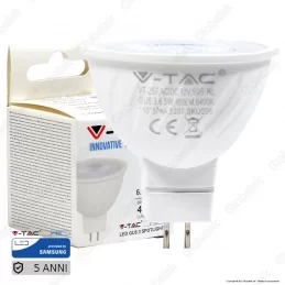 V-TAC PRO VT-257 LAMPADINA LED GU5.3 (MR16) 6,5W FARETTO SPOTLIGHT CHIP SAMSUNG - SKU 204 / 205 / 206 