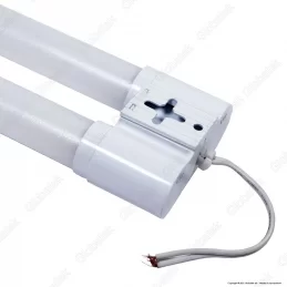 V-TAC VT-6077 TUBO LED DOPPIO NANO PLASTIC PLAFONIERA 18W LAMPADINA 60CM - SKU 6313 / 6314 