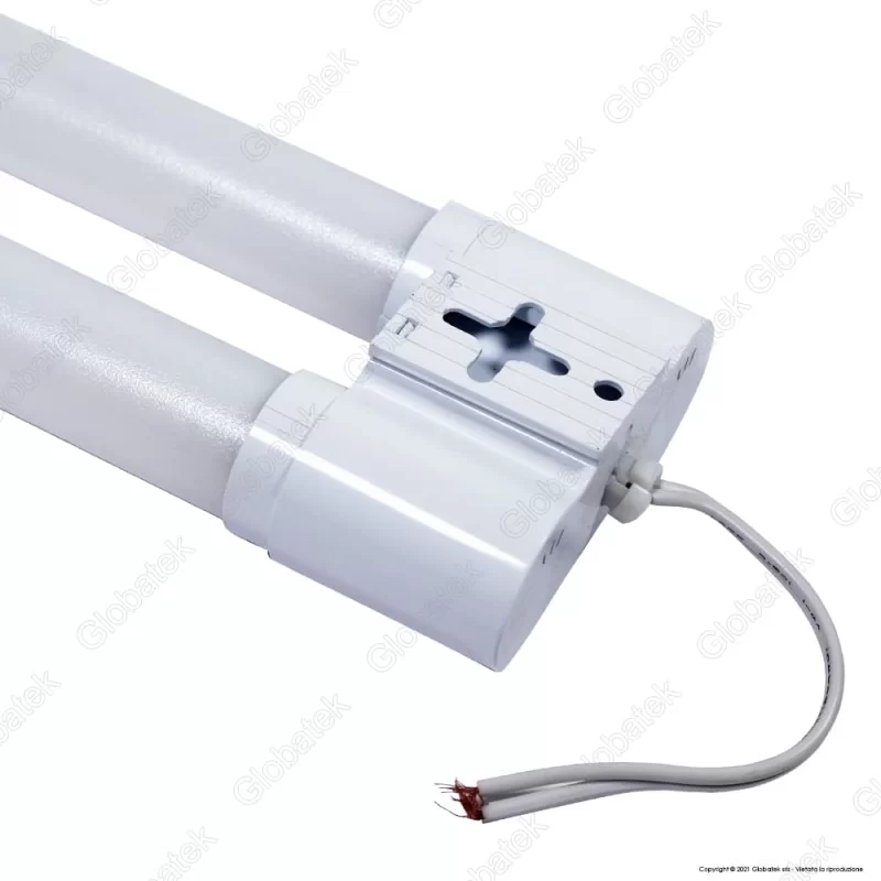 V-TAC VT-6077 TUBO LED DOPPIO NANO PLASTIC PLAFONIERA 18W LAMPADINA 60CM - SKU 6313 / 6314 