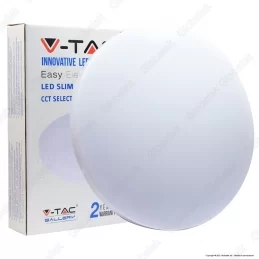 V-TAC VT-8418 PLAFONIERA LED 18W CHANGING COLOR 3IN1 FORMA CIRCOLARE COPERTURA OPACA - SKU 7605 