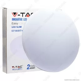 V-TAC VT-8424 PLAFONIERA LED 24W CHANGING COLOR 3IN1 FORMA CIRCOLARE COPERTURA OPACA - SKU 7607 