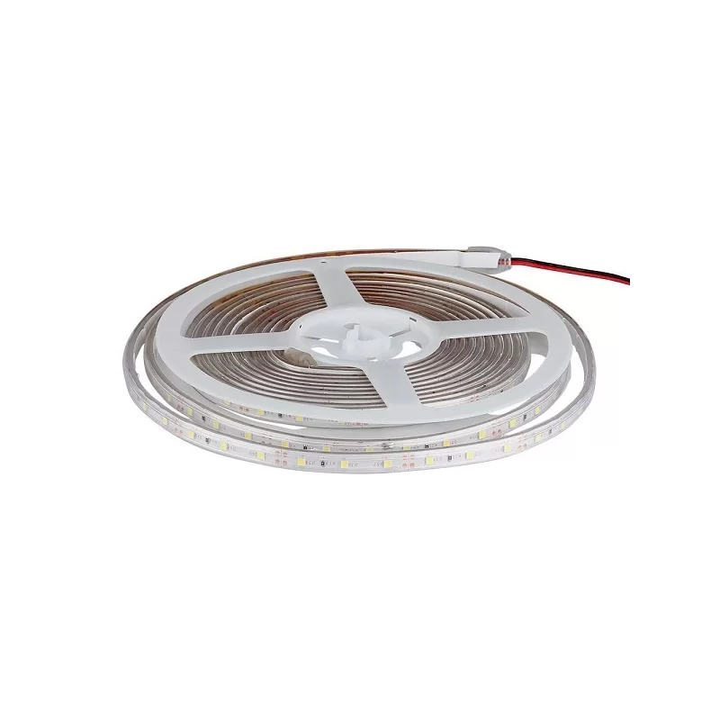 V-TAC VT-3528-60 STRISCIA LED FLESSIBILE 16W SMD MONOCOLORE BLU O VERDE 60 LED/METRO 12V IP65 - BOBINA 5M - SKU 212035 / 212034 