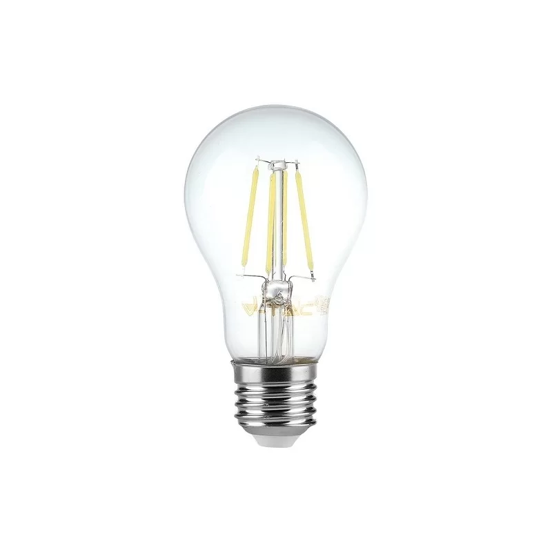 V-TAC VT-2133 LAMPADINA LED E27 12W BULB A60 GOCCIA FILAMENT VETRO TRASPARENTE - SKU 217458 / 217459 / 217460 