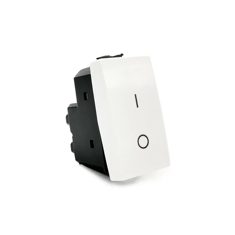 MAPAM INTERRUTTORE BIPOLARE 01 (16A-250V) BIANCO - MOD. 502B - COMPATIBILE CON BTICINO MATIX 