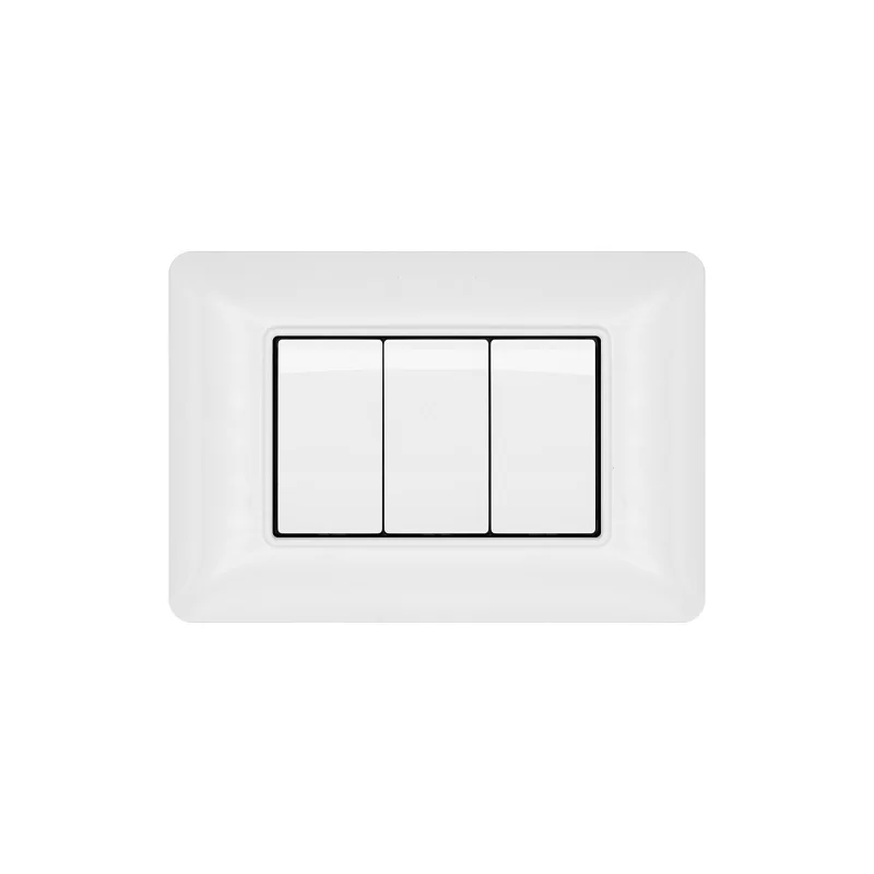 MAPAM PLACCA TECNOPOLIMERO 3P BIANCO - MOD. M8003-01 - COMPATIBILE CON BTICINO MATIX 