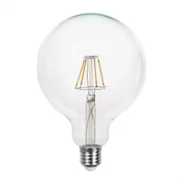 V-TAC VT-1979 LAMPADINA LED E27 10W BULB G125 GLOBO FILAMENT VETRO TRASPARENTE - SKU 214422 / 214423 / 214424