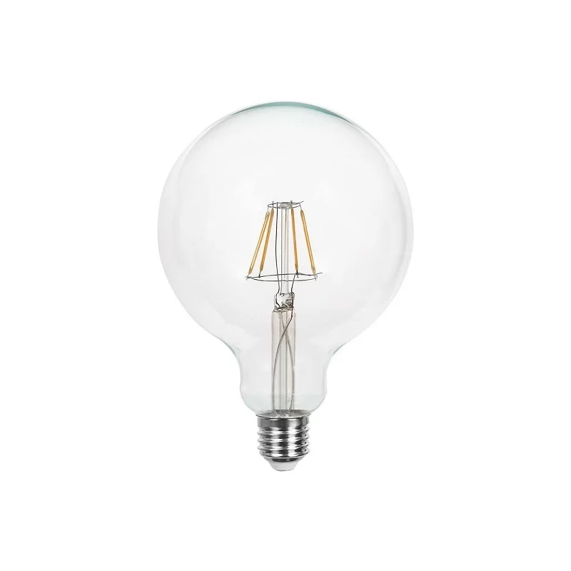 V-TAC VT-1979 LAMPADINA LED E27 10W BULB G125 GLOBO FILAMENT VETRO TRASPARENTE - SKU 214422 / 214423 / 214424