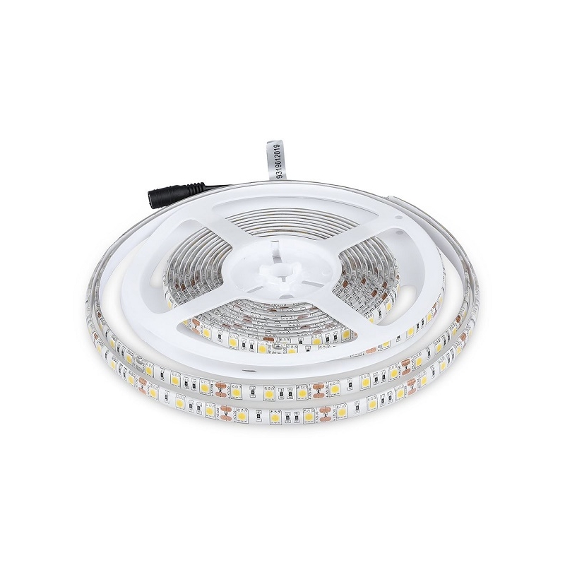 V-TAC VT-5050-60 STRISCIA LED FLESSIBILE 55W SMD MONOCOLORE 60 LED/METRO IP65 12V - BOBINA 5M - SKU 212149 / 212150 / 212148 