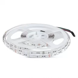 V-TAC VT-5050-60 STRISCIA LED FLESSIBILE 70W SMD RGB 60 LED/METRO 24V - BOBINA DA 10 METRI - SKU 212592