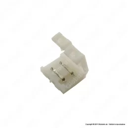 CONNETTORE CONSECUTIVO PER STRISCE LED MONOCOLORE 5050 CLIP 2 PIN - SKU 3504 