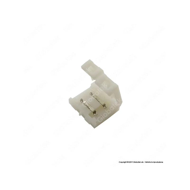 CONNETTORE CONSECUTIVO PER STRISCE LED MONOCOLORE 5050 CLIP 2 PIN - SKU 3504 