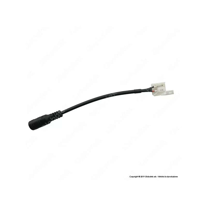 CONNETTORE DA CLIP 2 PIN A JACK 2.1 PER STRISCE LED MONOCOLORE 5050 - SKU 3508 