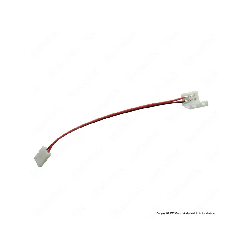 CONNETTORE FLESSIBILE PER STRISCE LED MONOCOLORE 3528 CLIP 2 PIN - SKU 3500 