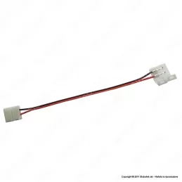 CONNETTORE FLESSIBILE PER STRISCE LED MONOCOLORE 5050 CLIP 2 PIN - SKU 3501 