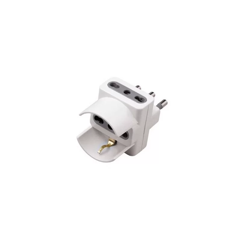 V-TAC MULTIPRESA ADATTATORE TRIPLO CON SCHUKO 10/16A COLORE BIANCO - SKU 8724 