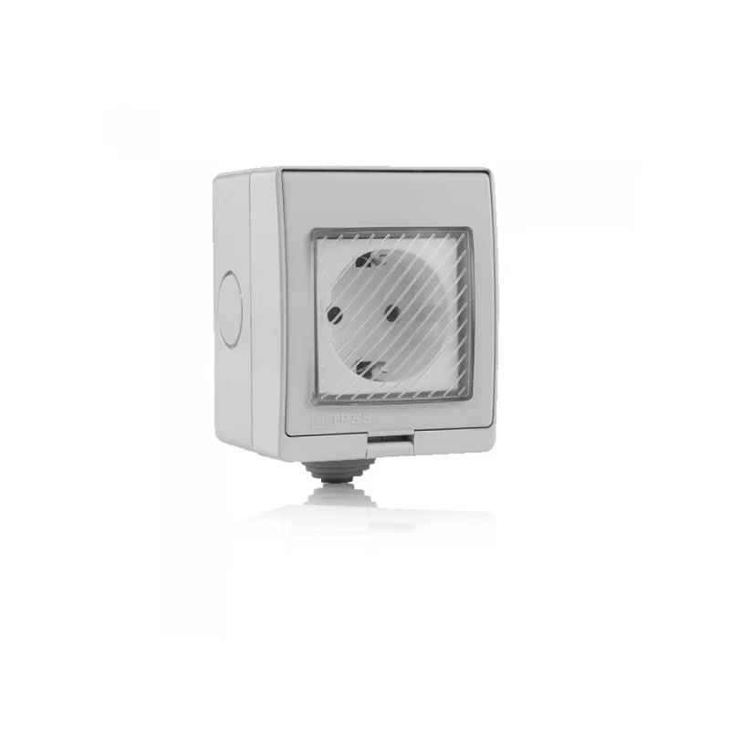 V-TAC SMART VT-5000 PRESA 10A SCHUKO WI-FI DA ESTERNO - SKU 8414 