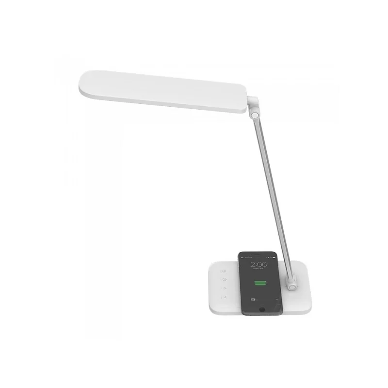 V-TAC VT-1027 LAMPADA DA TAVOLO LED 16W MULTIFUNZIONE CON STAZIONE DI RICARICA WIRELESS - SKU 8519 