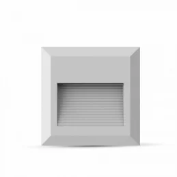 V-TAC VT-1152 FARETTO SEGNAPASSO LED A MONTAGGIO SUPERFICIALE QUADRATO 2W PER ESTERNO COLORE BIANCO - SKU 1321 / 1320 