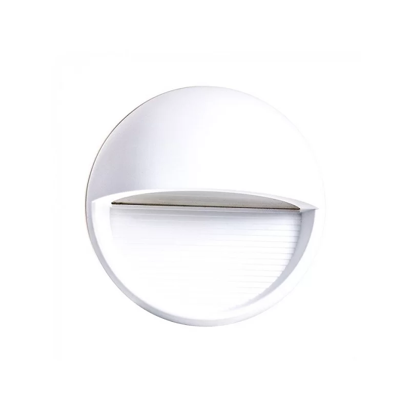 V-TAC VT-1182 FARETTO SEGNAPASSO LED A MONTAGGIO SUPERFICIALE ROTONDO 3W PER ESTERNO GRIGIO - SKU 1408 / 1409 