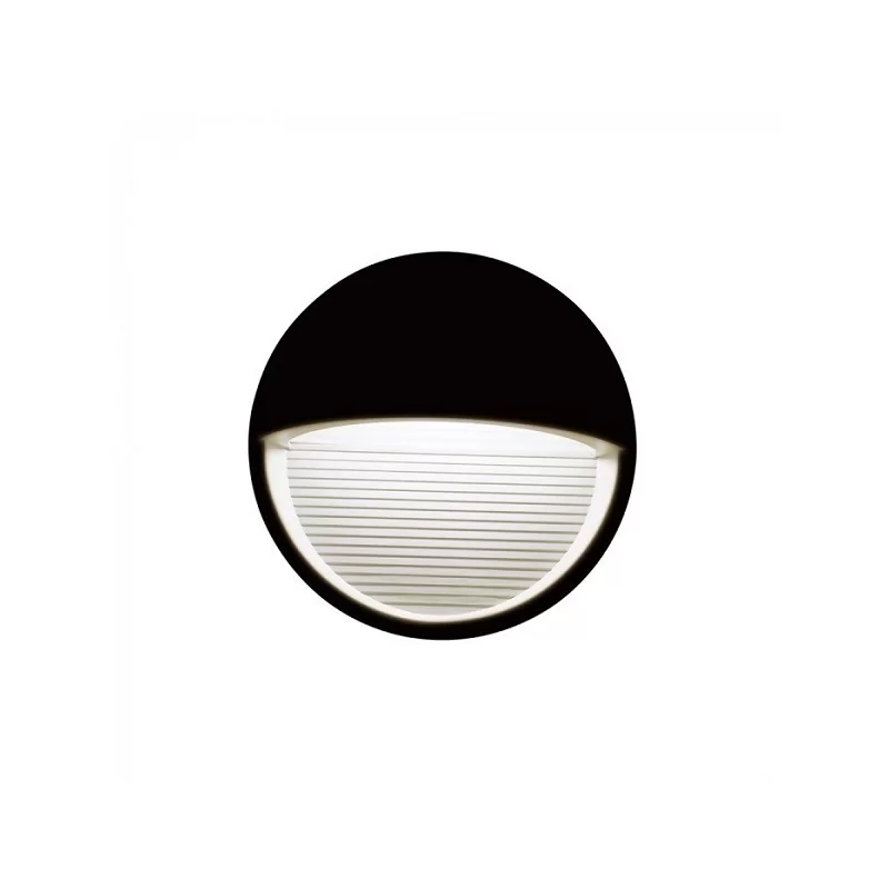 V-TAC VT-1182 FARETTO SEGNAPASSO LED A MONTAGGIO SUPERFICIALE ROTONDO 3W PER ESTERNO NERO - SKU 1404 / 1405 