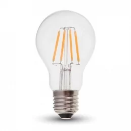 V-TAC VT-1885 LAMPADINA LED E27 4W BULB A60 FILAMENTO - SKU 4259 / 7119 / 7120 