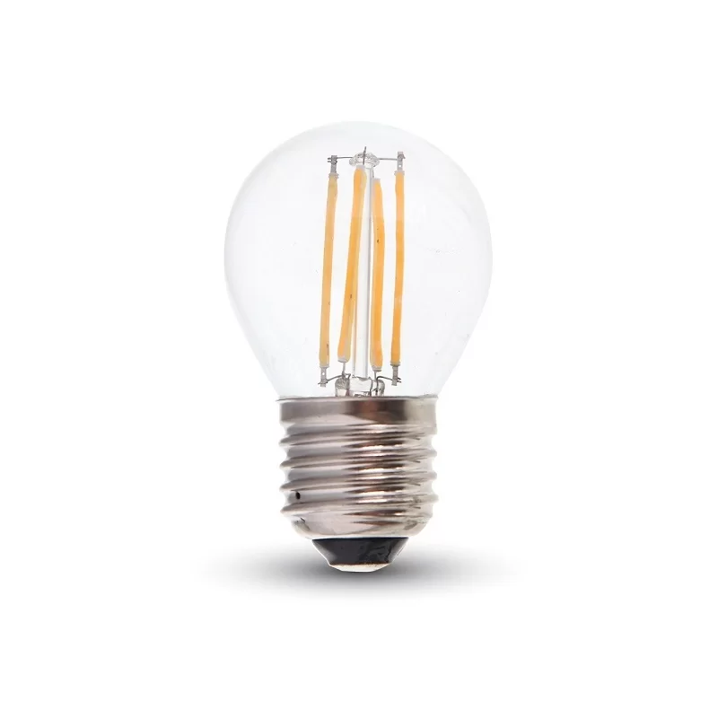 V-TAC VT-1980 LAMPADINA LED E27 4W MINIGLOBO G45 FILAMENTO - SKU 4306 / 4427 / 4428 