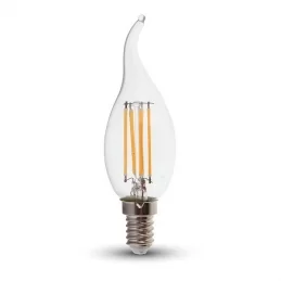 V-TAC VT-1997 LAMPADINA LED E14 4W CANDELA FIAMMA FILAMENTO - SKU 4302 / 4429 / 4430 