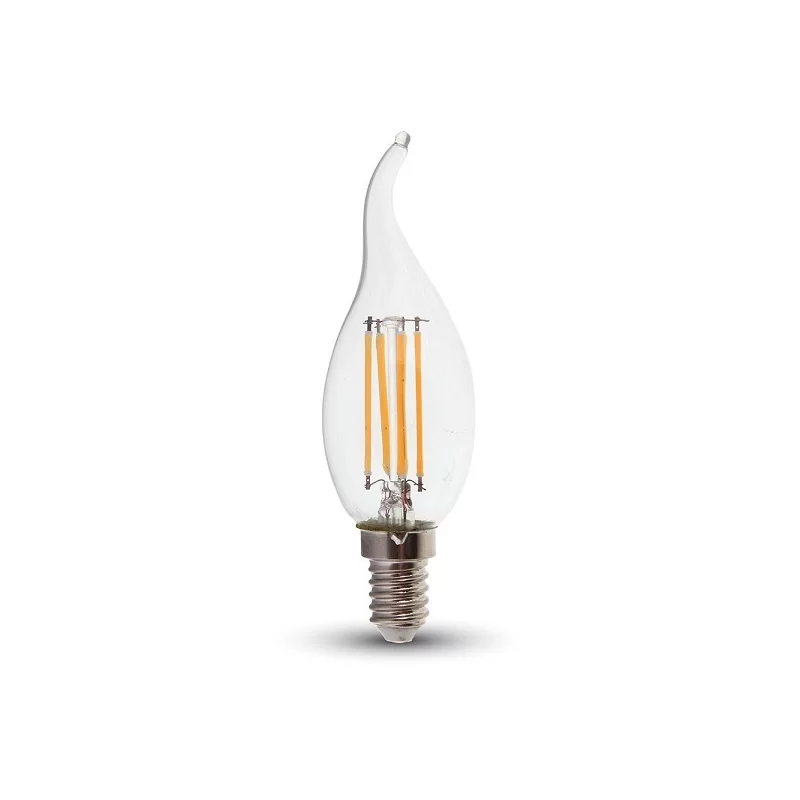 V-TAC VT-1997 LAMPADINA LED E14 4W CANDELA FIAMMA FILAMENTO - SKU 4302 / 4429 / 4430 