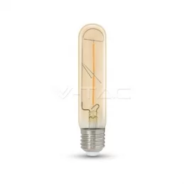 V-TAC VT-2052 LAMPADINA LED E27 2W TUBOLARE 2 FILAMENTI AMBRATA - SKU 7252 