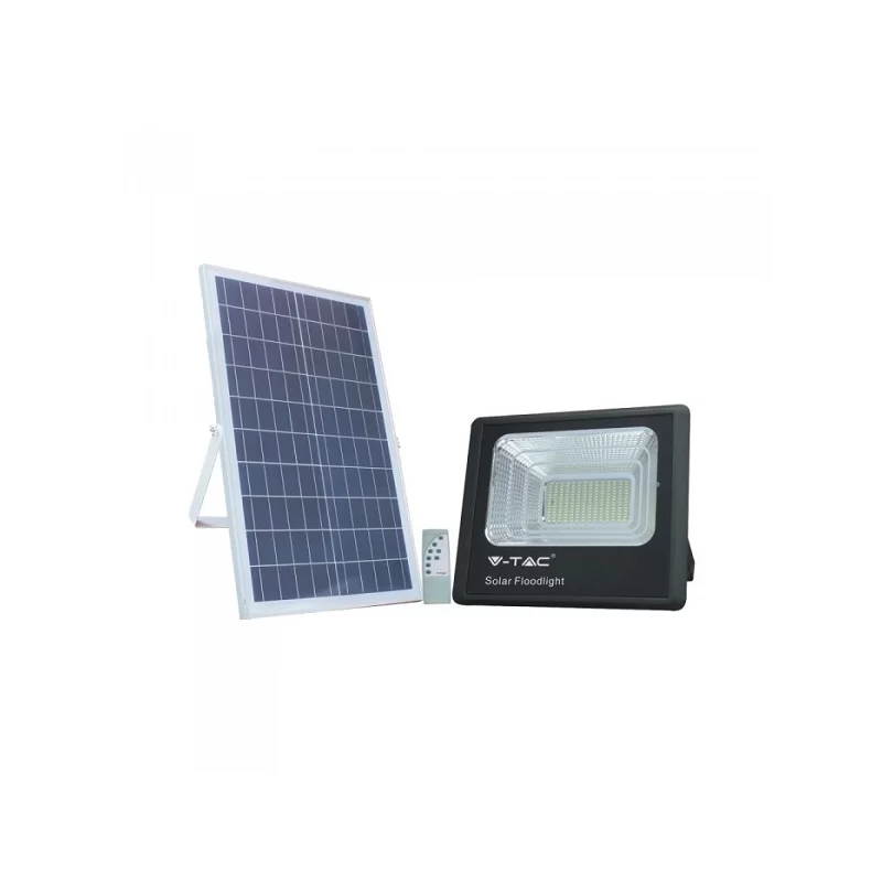V-TAC VT-300W FARO LED 50W A BATTERIA CON PANNELLO SOLARE E TELECOMANDO - SKU 8578 / 94027 