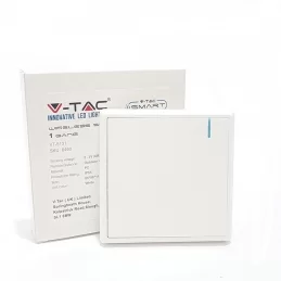 V-TAC VT-5131 INTERRUTTORE WIRELESS 1 GANG SENZA FILI CON LUCE LED IP54 - SKU 8460 